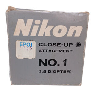 Nikon Close-Up Attachment No. 1 (1.5 diopter) with Box CP-4 Made in Japan
